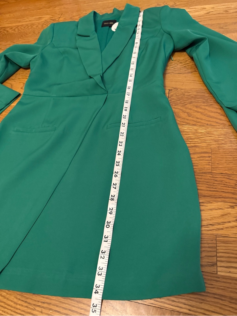 Emerald Green Blazer Dress size L - Picture 12 of 13